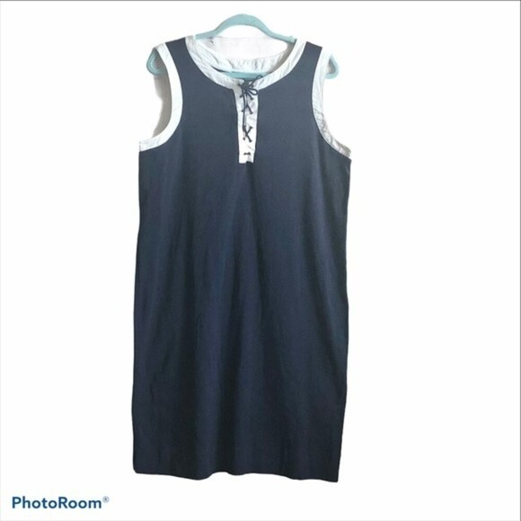 Ralph Lauren Dress Black white piping women’s size 1X - Picture 1 of 6